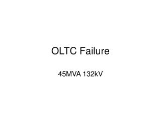 OLTC Failure
