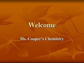 Welcome