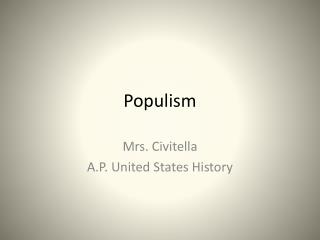 Populism