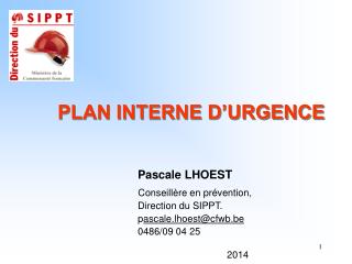 PLAN INTERNE D’URGENCE