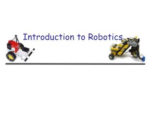 PPT - Introduction To Robotics PowerPoint Presentation, Free Download ...