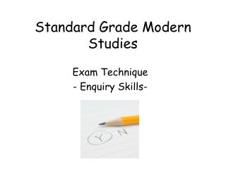 Standard Grade Modern Studies