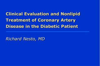 Prevalence of Asymptomatic CAD in Diabetes Mellitus