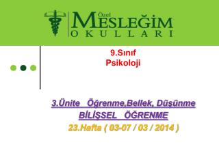 9.Sınıf Psikoloji