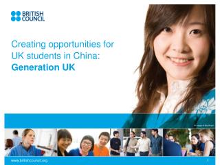 Creating opportunities for UK students in China: Generation UK