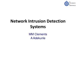 Network Intrusion Detection Systems