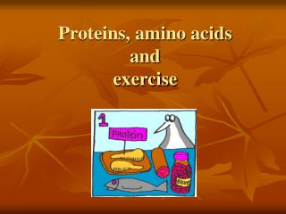 Proteins, amino acids and exercise