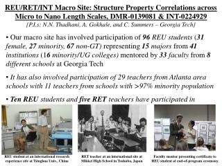 REU student at an international research experience site at Tsinghua Univ., China