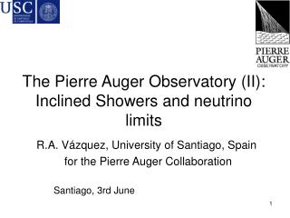The Pierre Auger Observatory (II): Inclined Showers and neutrino limits