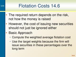 Flotation Costs 14.6