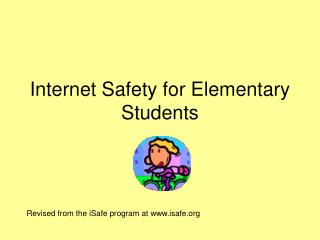 Internet Safety for Elementary Students