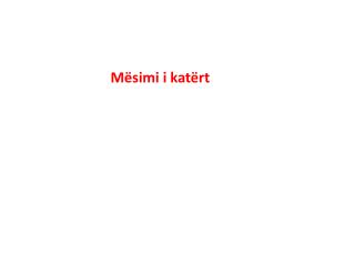 Mësimi i katërt