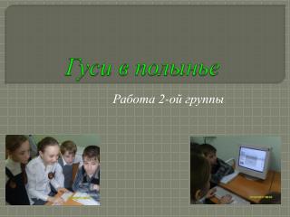 Гуси в полынье