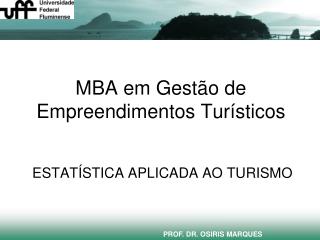 MBA em Gestão de Empreendimentos Turísticos