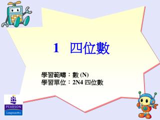 學習範疇：數 (N) 學習單位： 2N4 四位數