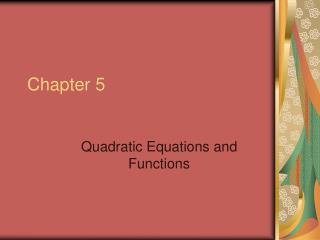 Chapter 5
