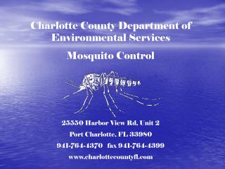 Charlotte County Department of Environmental Services Mosquito Control