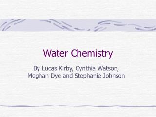 Water Chemistry