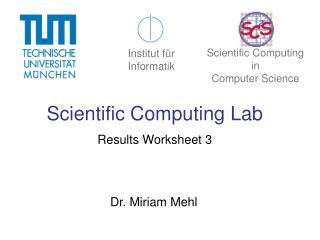 Scientific Computing Lab