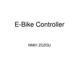 E-Bike Controller