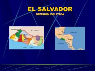 EL SALVADOR DIVISIÓN POLÍTICA