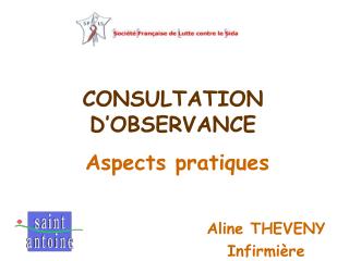 CONSULTATION D’OBSERVANCE