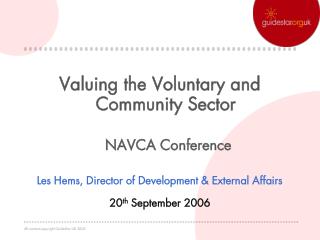 Valuing the Voluntary and Community Sector NAVCA Conference