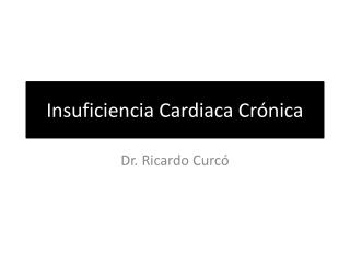 Insuficiencia Cardiaca Crónica