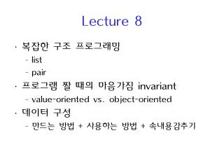 Lecture 8