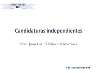 Candidaturas independientes