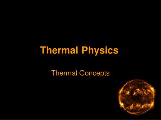 Thermal Physics