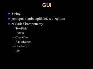 GUI