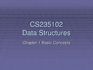 CS235102 Data Structures