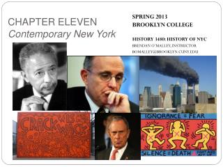 SPRING 2013 BROOKLYN COLLEGE HISTORY 3480: HISTORY OF NYC BRENDAN O’MALLEY, INSTRUCTOR