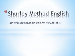 Shurley Method English