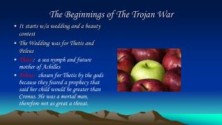 The Beginnings of The Trojan War