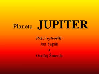 Planeta JUPITER