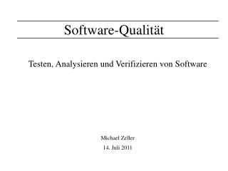 Software-Qualität