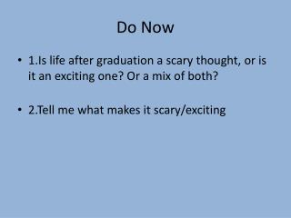 Do Now