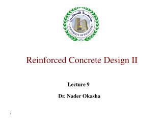 Reinforced Concrete Design II