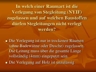 Es gilt ein Mindestabstand von einem Meter