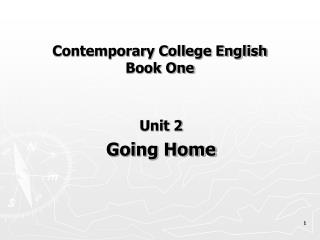 Contemporary College English Book One