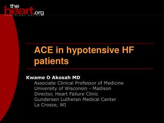 ACE in hypotensive HF patients