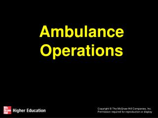 Ambulance Operations