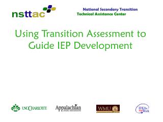 Using Transition Assessment to Guide IEP Development