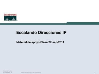 Escalando Direcciones IP