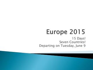 Europe 2015