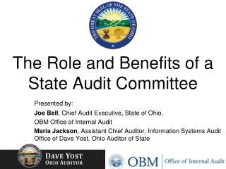 The Role and Benefits of a State Audit Committee