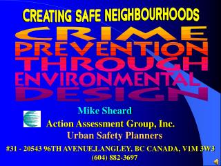 Action Assessment Group, Inc. Urban Safety Planners