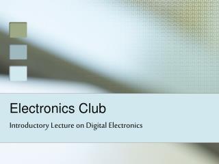 Electronics Club